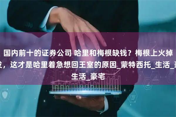 国内前十的证券公司 哈里和梅根缺钱？梅根上火掉头发，这才是哈里着急想回王室的原因_蒙特西托_生活_豪宅