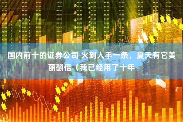 国内前十的证券公司 火到人手一条，夏天有它美丽翻倍（我已经用了十年